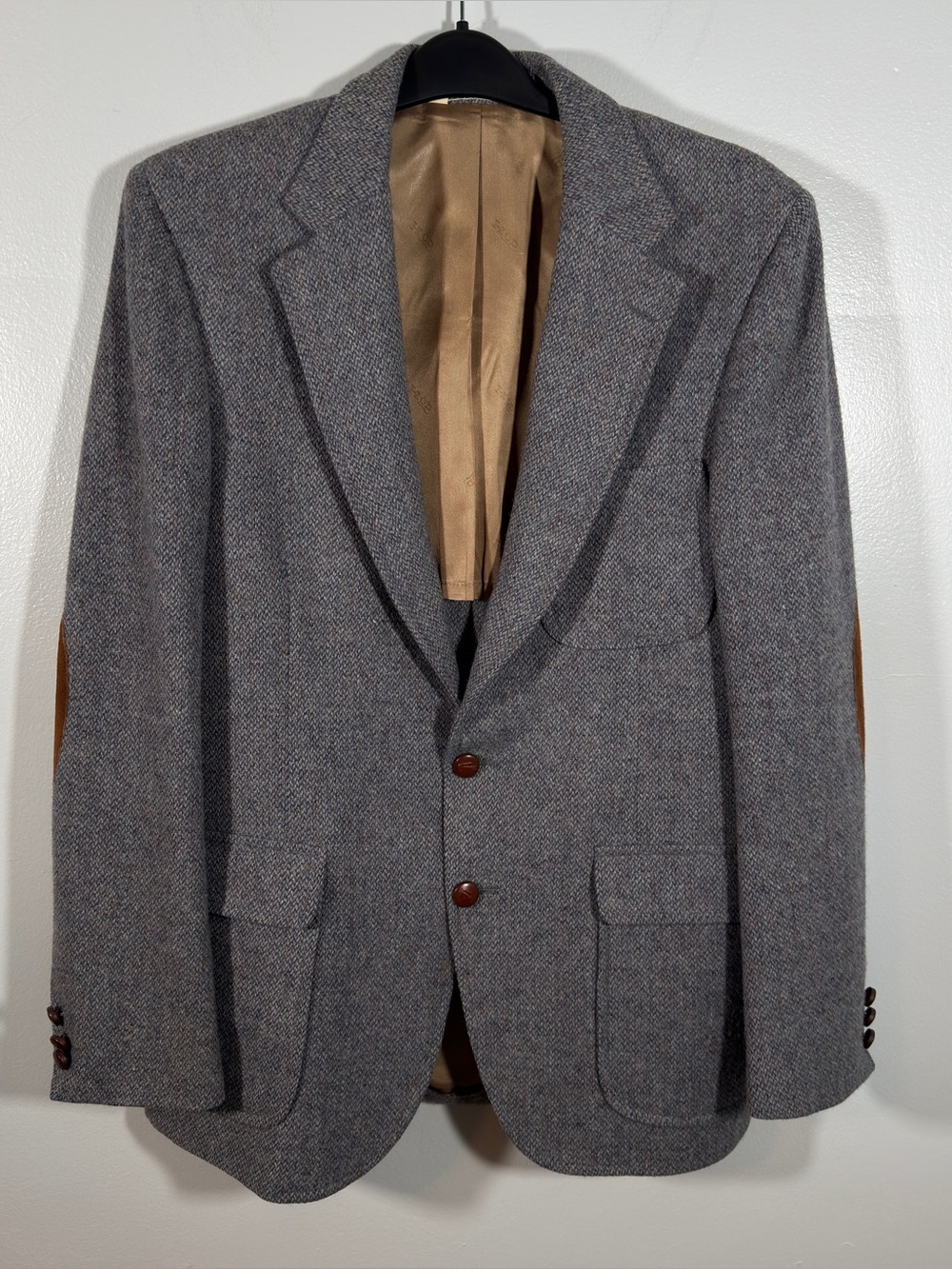 Vintage Ivy Wool Mohair Blazer Elbow Patch IZOD Lacoste 40 Neo Prep Heritage